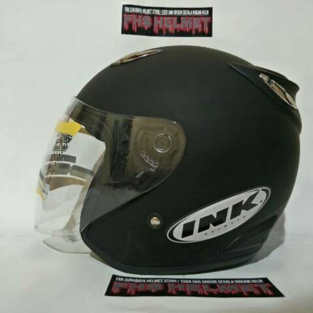 Helm Best1 Centro Free Stiker INK BLACK DOP free box (Bukan Original KYT cross bogo dan anak)