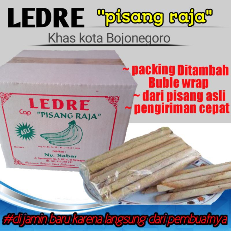 

CAMILAN LEDRE CAP "pisang raja" JAJANAN KHAS BOJONEGORO- JAWA TIMUR (ISI 105)