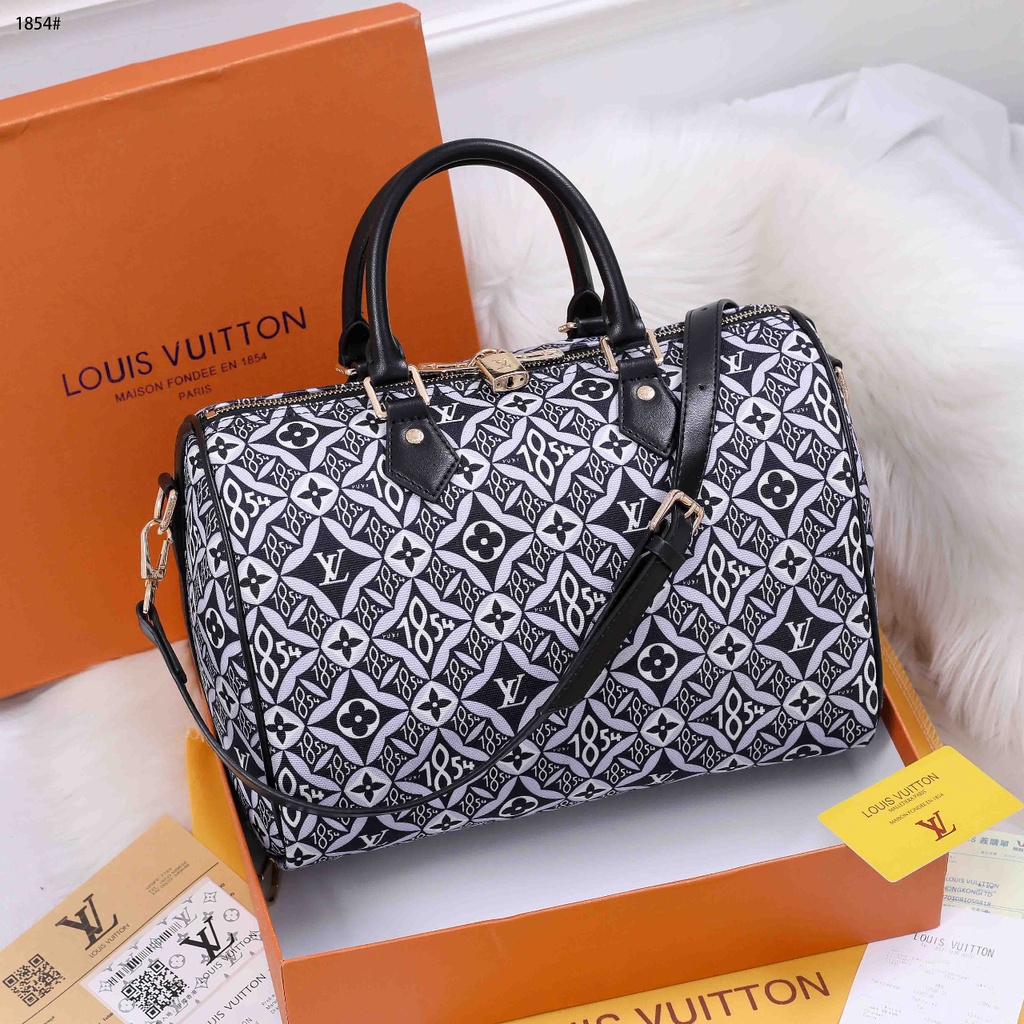 HANDBAG WANITA Louis Vuitton Speeeedyyyy Baaaandouliereaaa 30 #1854#07 tas kantor cewek import