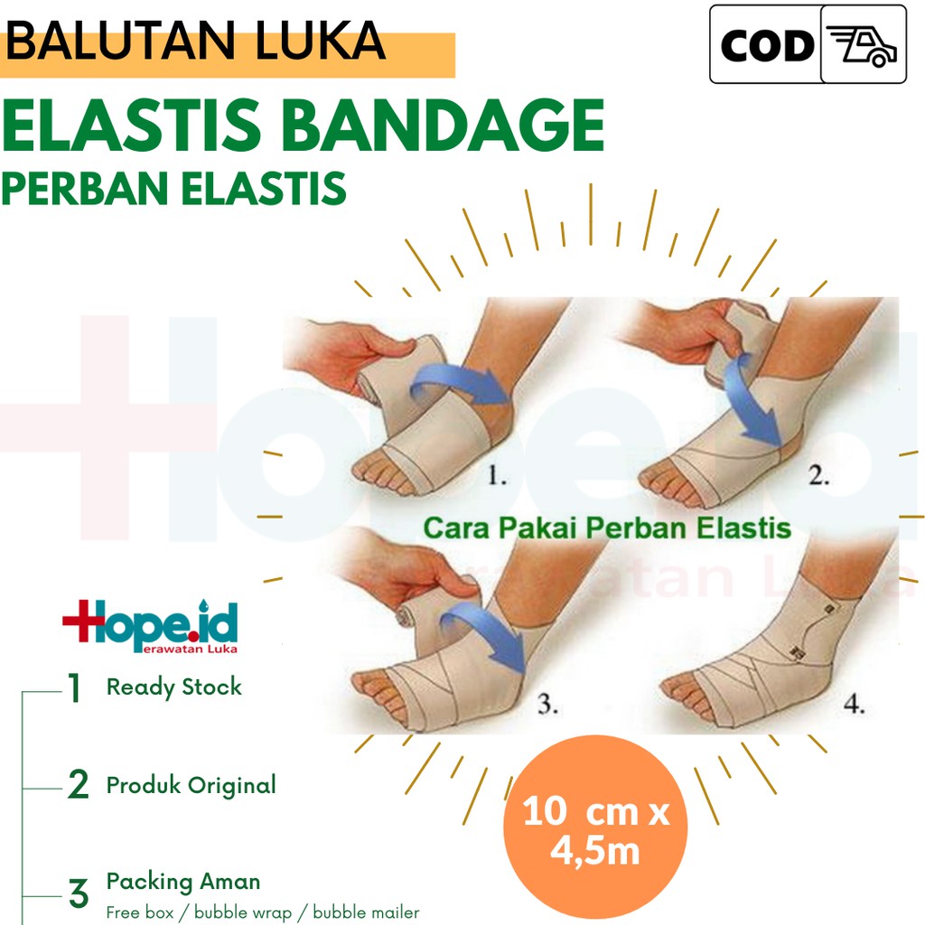 Crepe Bandage | Perban Elastis | Ukuran 10cm x 4,5m Winner
