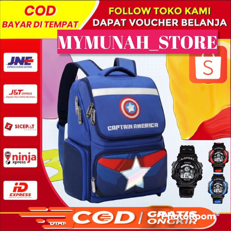 Tas ransel fashion aksesoris Backpack sekolah anak SD dan SMP/Terbaru