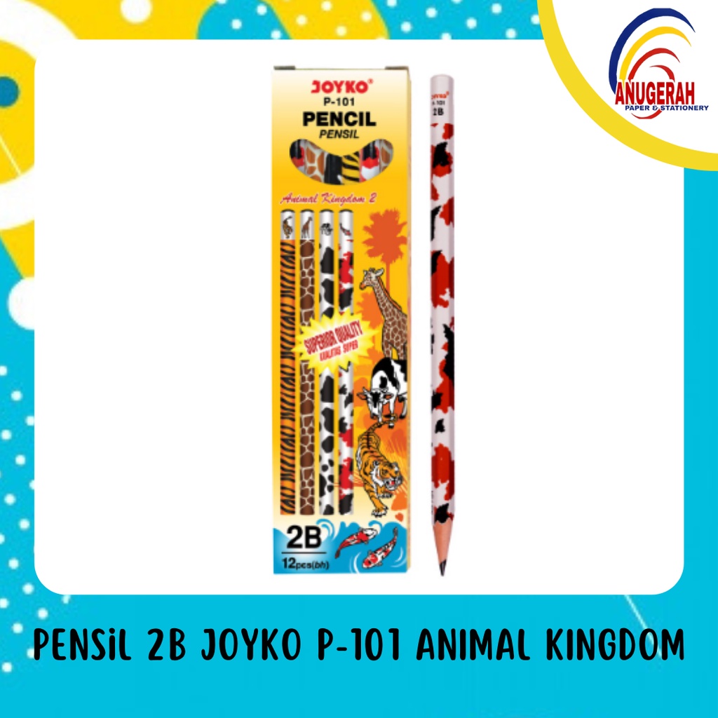 

Pensil 2B Joyko P-101 ANIMAL KINGDOM (LSN)