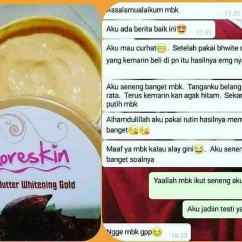 Moreskin BWHITE -Lulur Tanpa Bilas Nasa