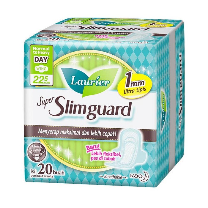 

LAURIER PEMBALUT SUPER SLIMGUARD 22.5CM 20'S