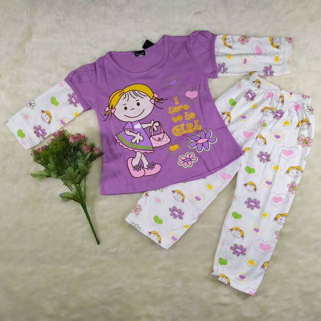 Ss#169 Piyama Za-ra Kids Size 1-3tahun / EXPORT Quality Baju Tidur Karakter Kaus