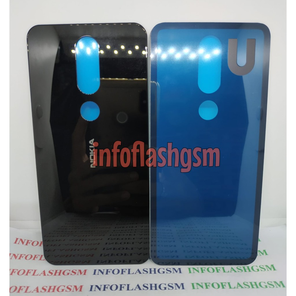 Backdoor Backcover Tutup Baterai Plus Adhesive Nokia 6.1 plus X6 1 plus
