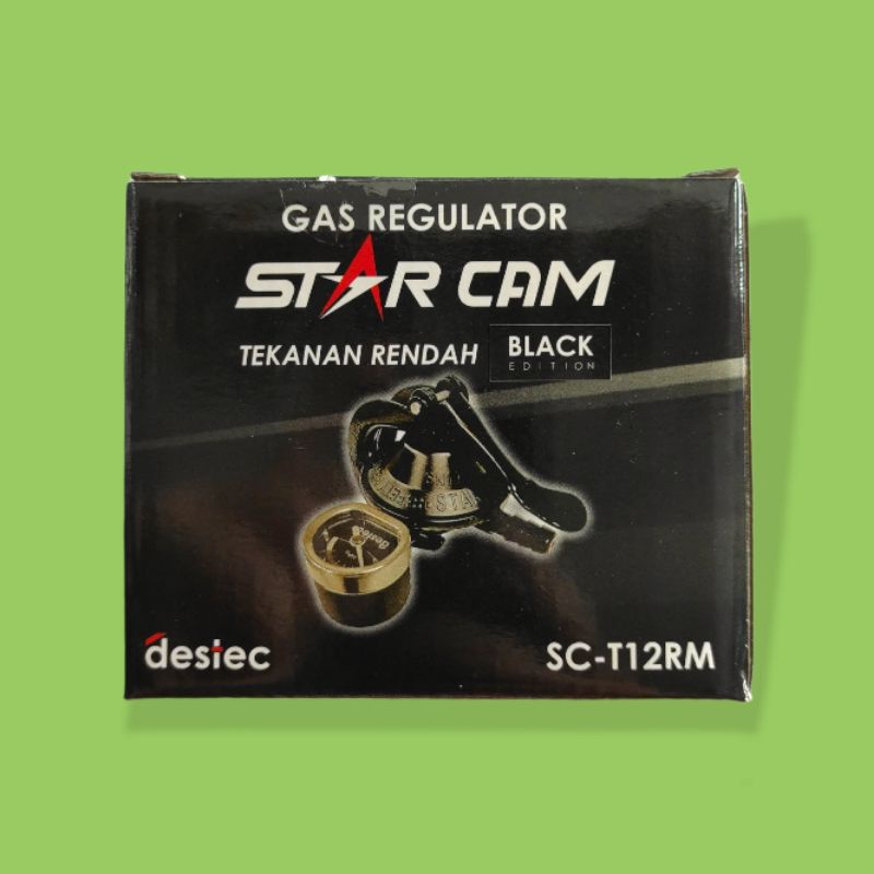 Regulator gas starcam meter black edition
