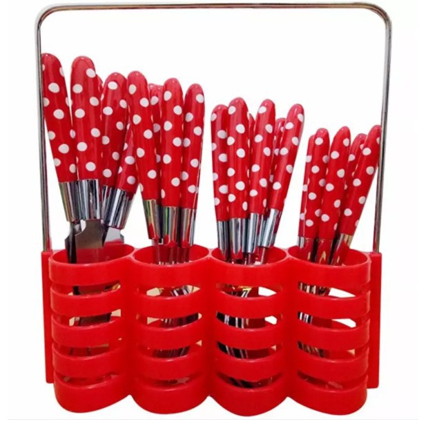 SENDOK POLKADOT 24 PCS/SET