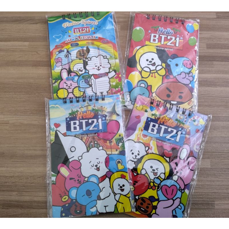 

Buku catatan Memo Spiral Bt21