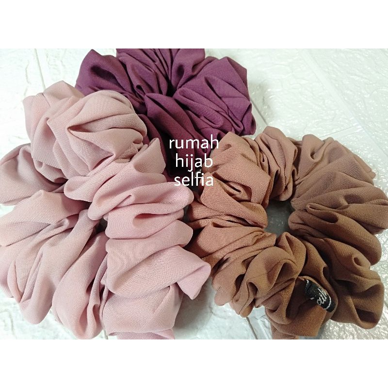 IKAT RAMBUT SCRUNCHIE CEMOL HIJAB MURAH BAHAN WOLFIS