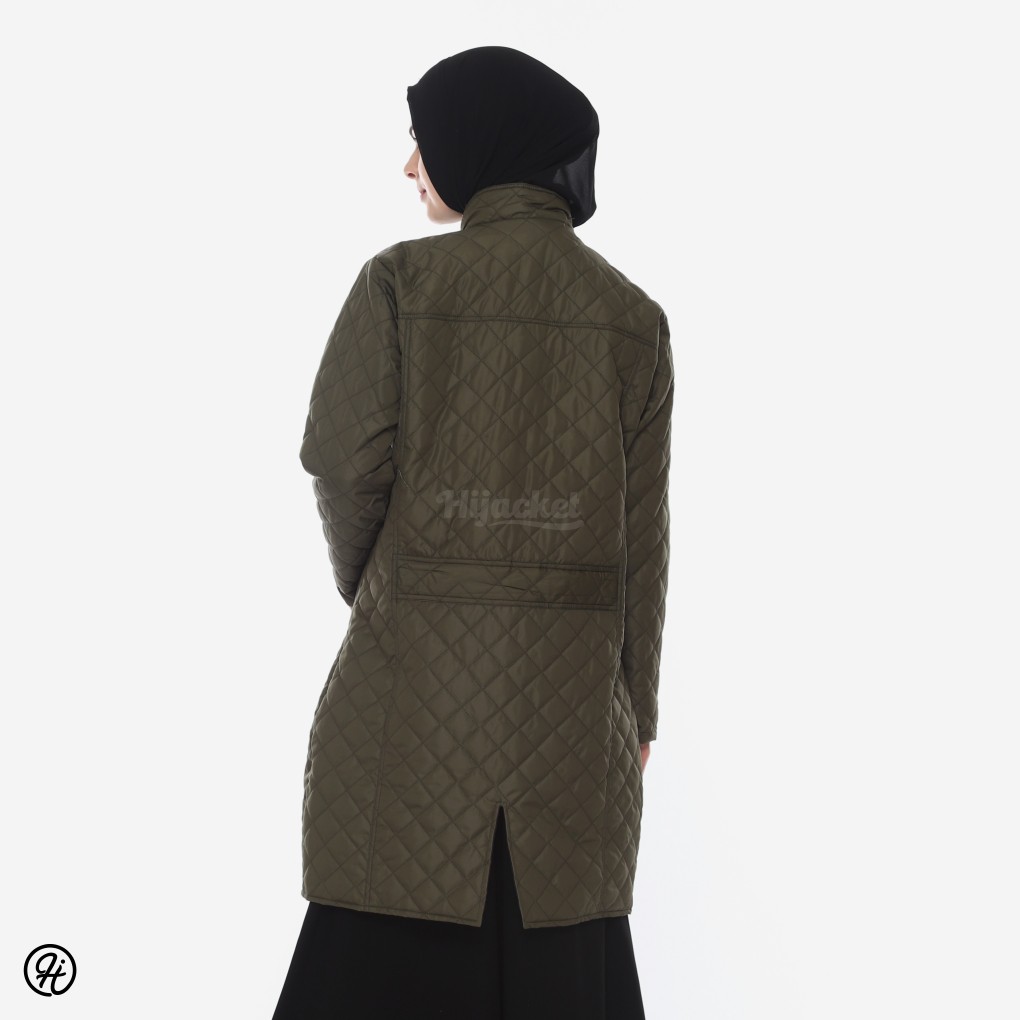 Jaket Wanita Muslimah Belva Seawed Brand Hijacket Waterprouf Anti Air - Jaket Musim Hujan Bisa COD-2