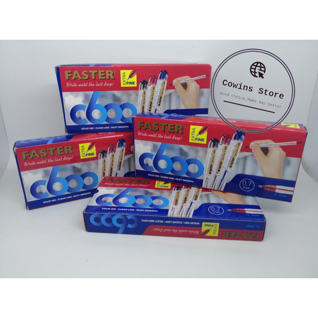 

Pena Faster C600 (Extra Fine) (Pena Pulpen Ballpoint Pen)