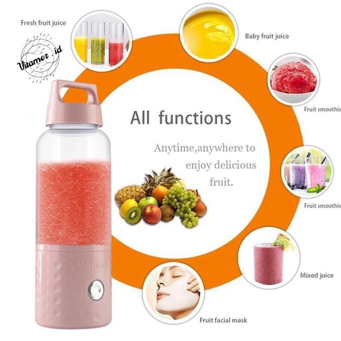 Vitamer Blender Portable By Vitamer.Id - Pink - Promo 