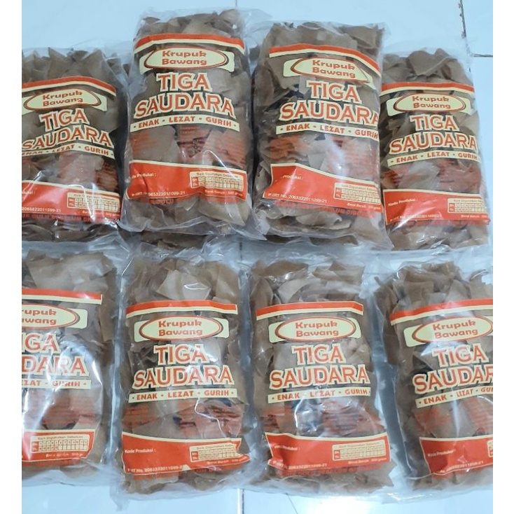 FREE ONGKIR - Kerupuk Bawang Asli Susukan Kab Semarang (Tiga Saudara, Prima, Mas Raden, Sae, Niki Ma