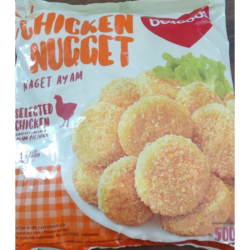 

Belfoods Chicken Nugget 500 gr Nuget Ayam