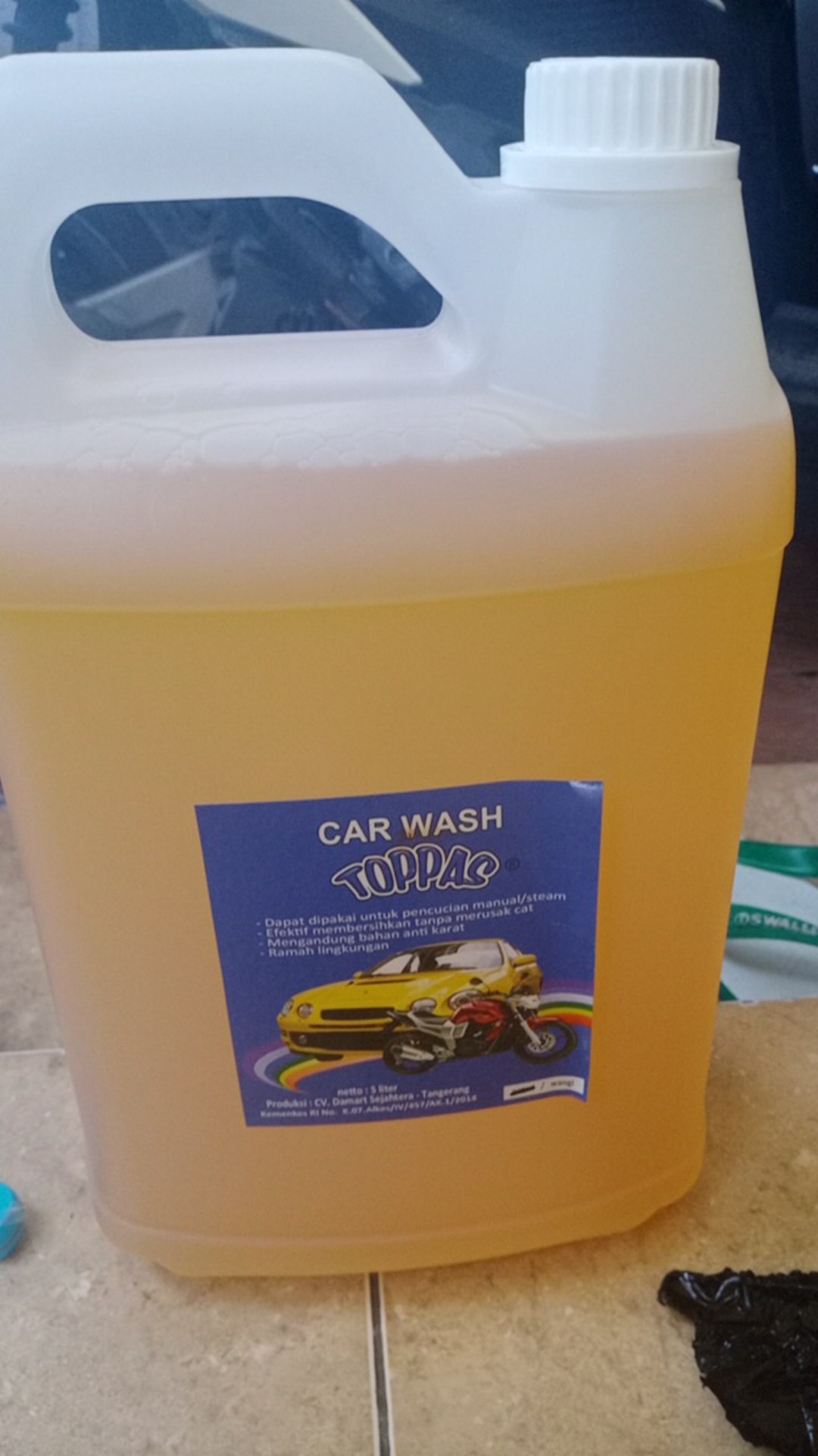 Toppas Sabun Cuci Shampoo Mobil Car Wash Netral / Wangi 5 Liter 5l Promo Murah