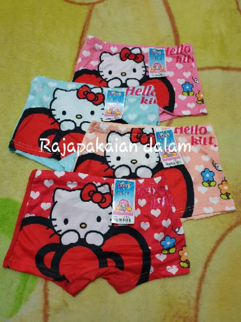 Celana Dalam Boxer anak perempuan Hello kitty