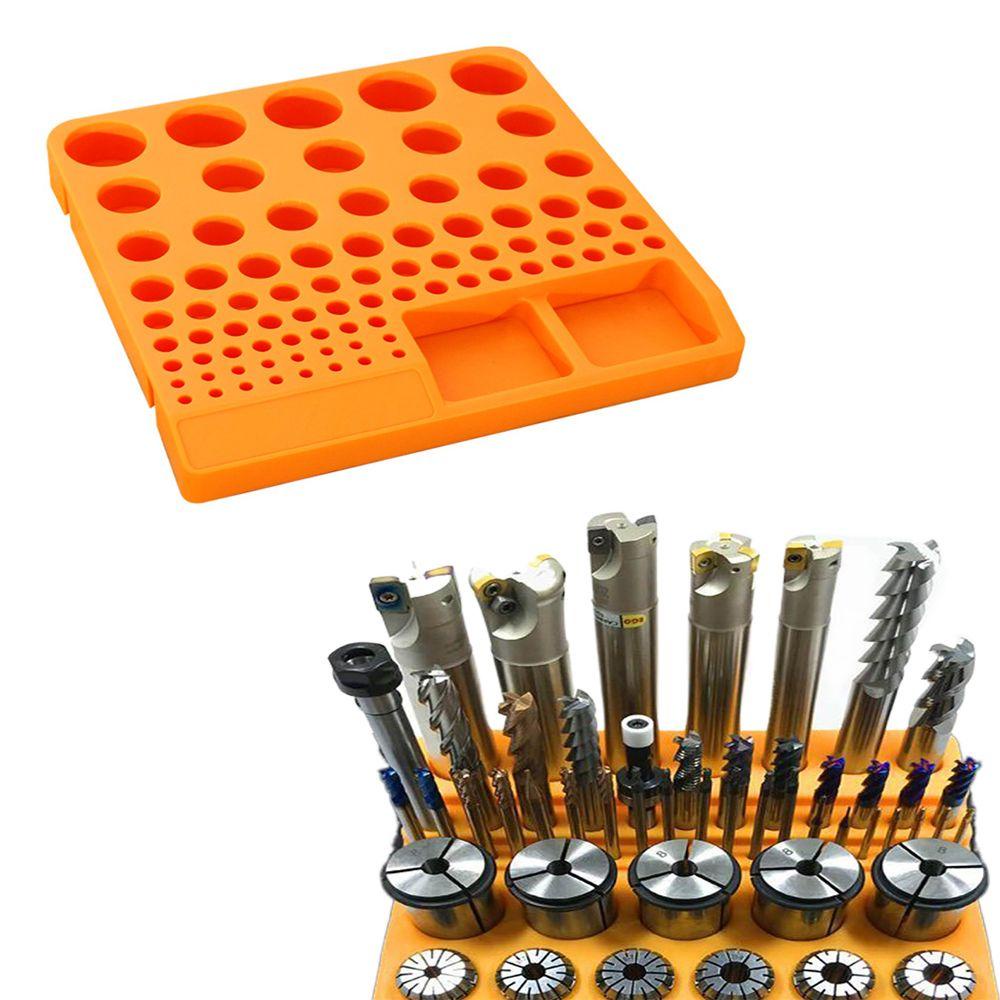 Solighter Drill Organizer Kotak Penyimpanan Profesional Hemat Ruang Rak Bor Alat Bubut CNC Drill Bit Holder