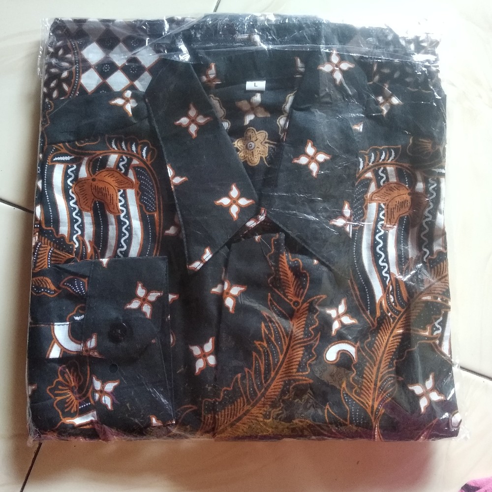 Kemeja Pria Jumbo Xxl Lengan Panjang Atasan Hem Baju Kemeja Batik Big Size Ukuran Besar Rhn-pl