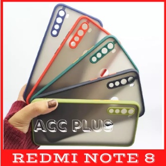 Casing Xiaomi Redmi Note 8 Dove Matte Transparan Slim Fuze Macaron My Choice Case