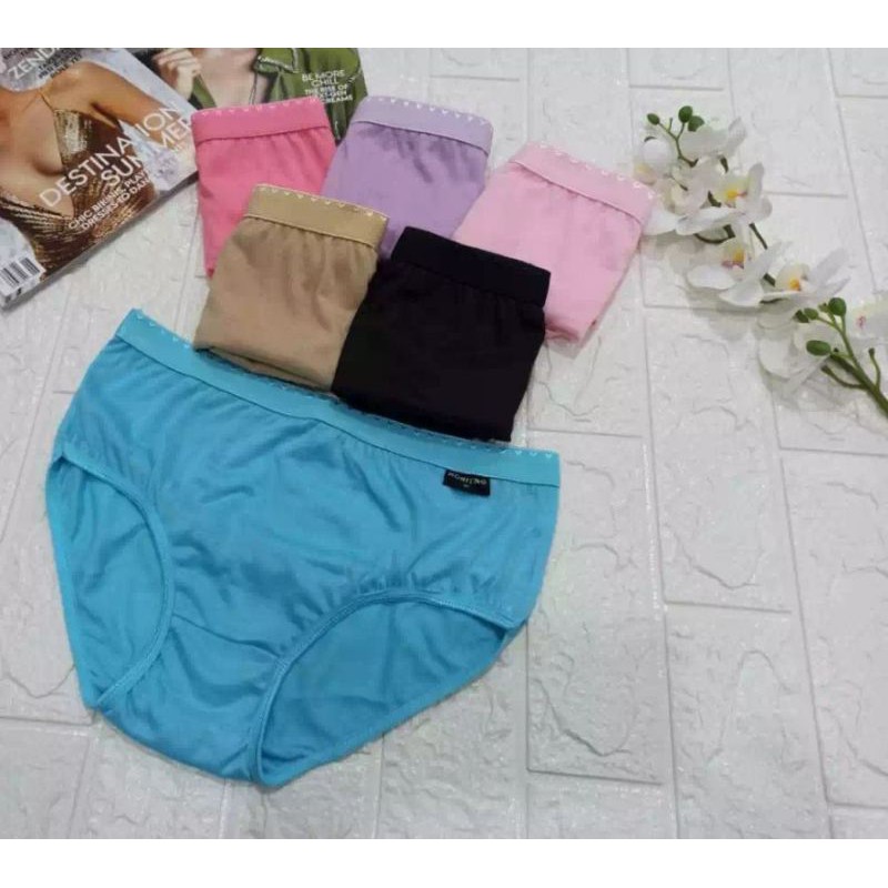 6pcs Celana dalam wanita multi colour honiting