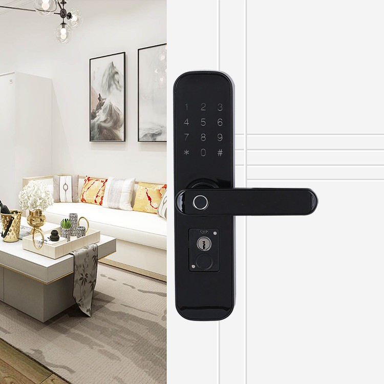 Smart Door Lock With Fingerprint H8100 - BLACK [ LEFT ]