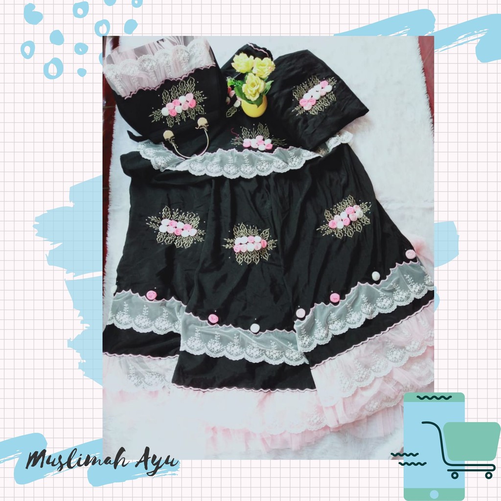 [FREE TAS BEHEL] - MUKENA BORDIR RENDA EXCLUSIVE - MUKENA BORDIR MEWAH 2021 - MUKENA DEWASA