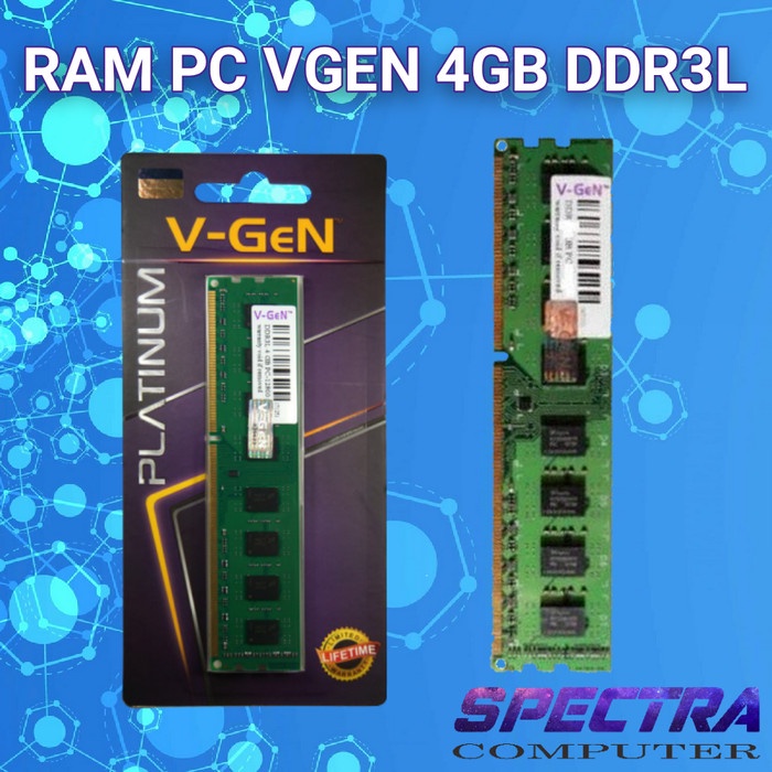 RAM DDR3 V-GeN 4GB 2RX8 PC3-12800U PLATINUM LongDimm