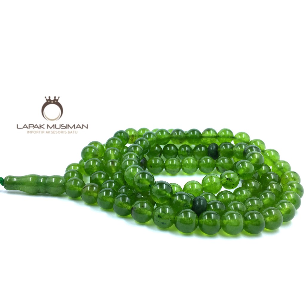 [Bayar di Tempat] Tasbih Batu Sungai Dareh Asli Natural 99 Butir 10MM