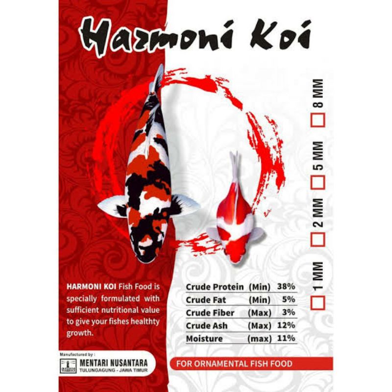 pakan koi harmoni koi 10 kg 5mm