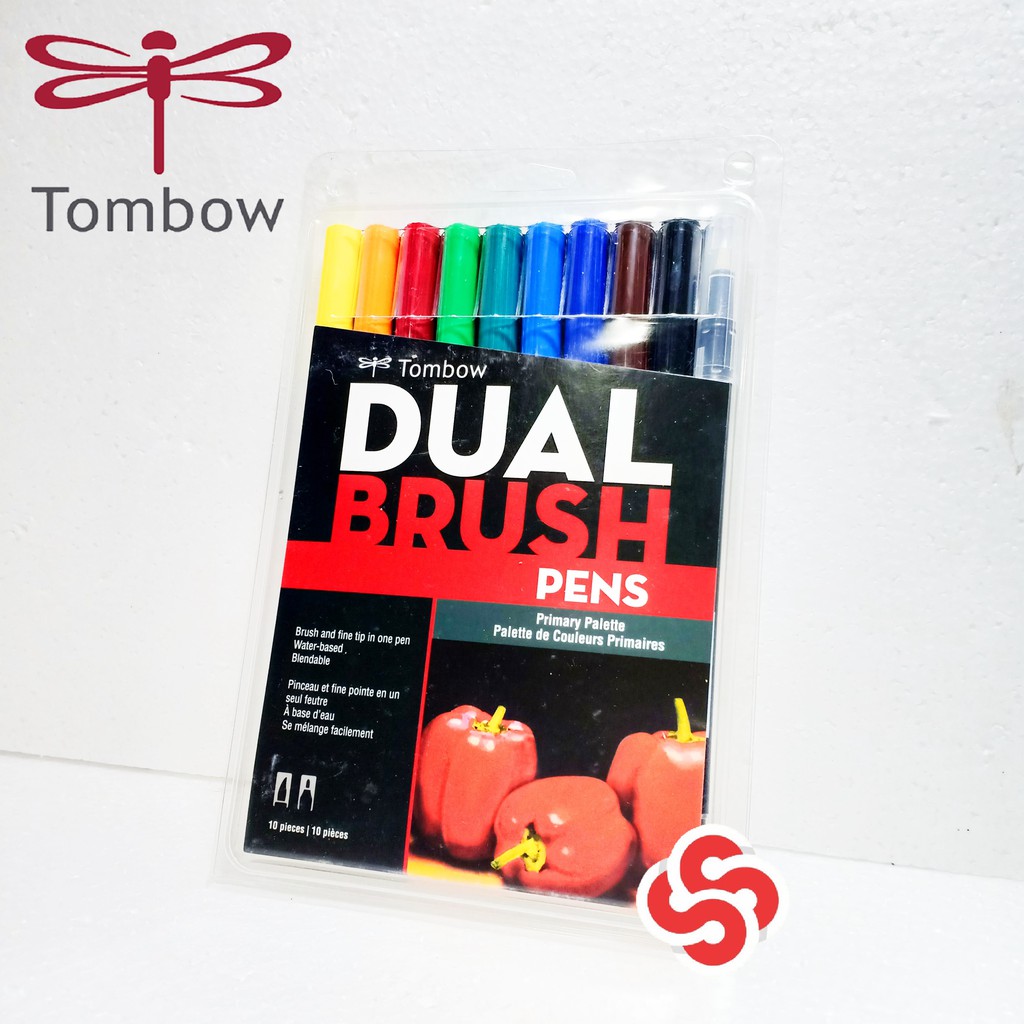 

Tombow Dual Brush Pen Set 10 Colors - PRIMARY