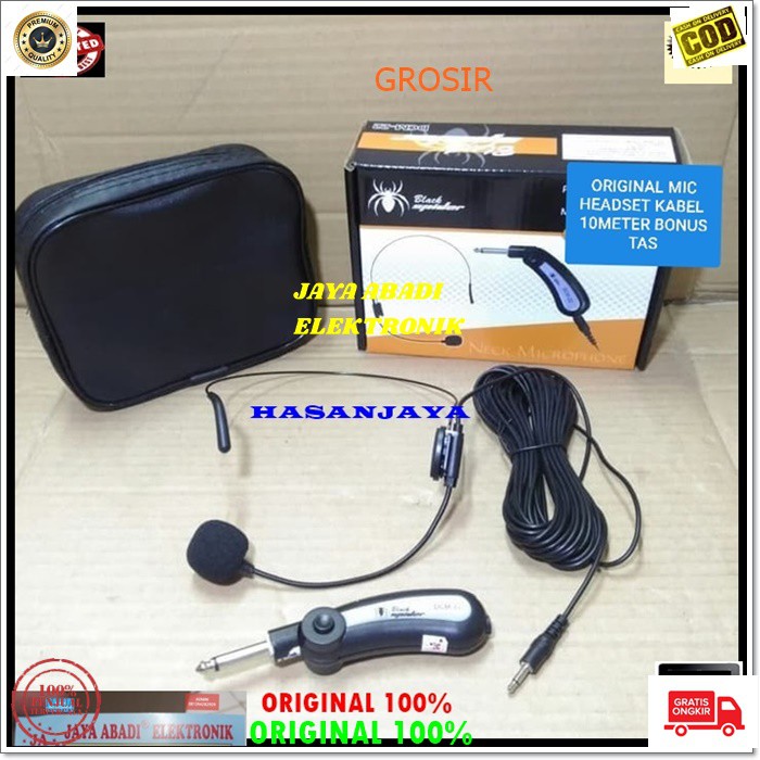 G33 ORI 100% MIK MIC HEADSET KABEL 8 METER IMAM CERAMAH PIDATO MICROPHONE BANDO KABEL PANJANG VOKAL