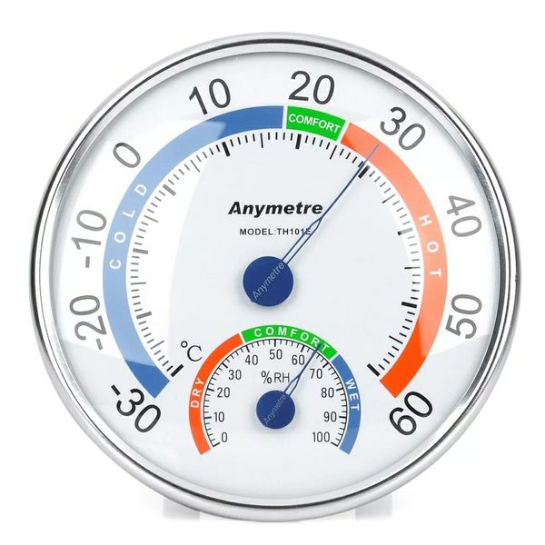 Thermometer Analog temperatur suhu kelembaban Anymetre Hygrometer