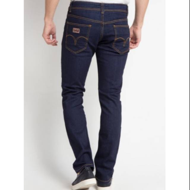 Lois jeans original pria biru dongker