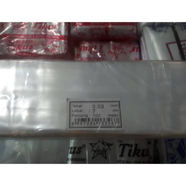 

Plastik PP Roll uk. 0.03 lebar 7cm & 8cm