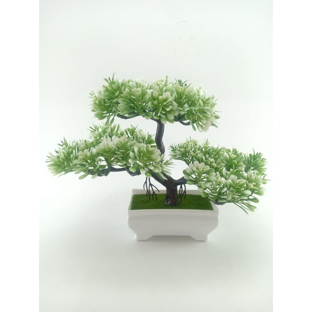 COD BUNGA PLASTIK BUNGA PAJANGAN IMITASI BUNGA ARTIFISIAL BUNGA BONSAI  TANAMAN HIAS PLASTIK BP8851-PUTIH