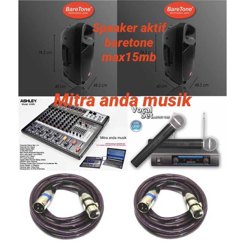 paket sound system murah berkwalitas outdoor indoor ashley baretone