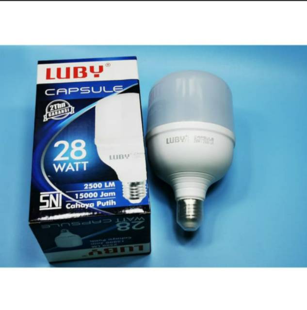 Lampu LED 28 Watt Capsule Merk Luby Cahaya Putih