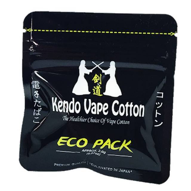 Kapas Vape Vapor Kendo cotton kemasan EKONOMIS new Packaging gold edition