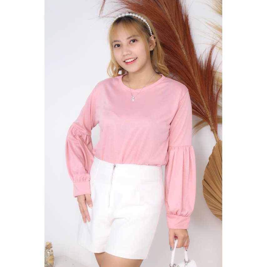 RX Fashion - Puffy Top Blouse Bahan Babyteri - LM
