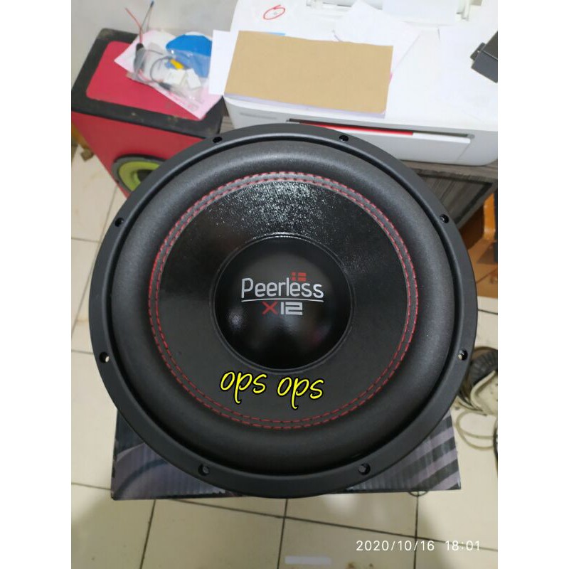 SUBWOOFER PEERLESS X12  SUBWOOFER DOUBLE COIL SUB 12 INCH