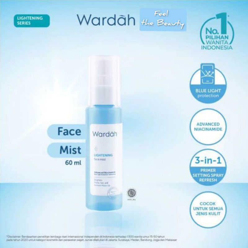 Jual Wardah Lightening Face Mist 60 ml Shopee Indonesia