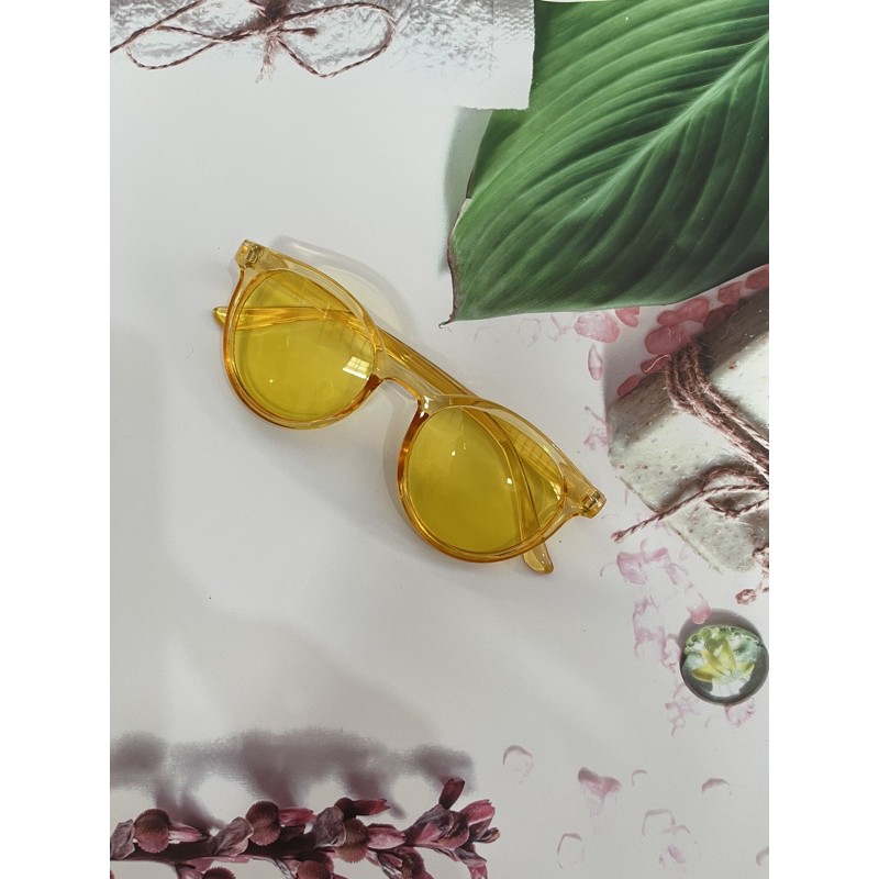 FATWANNISA - KOREA - 1 KACAMATA KOREA BULAT-Kuning