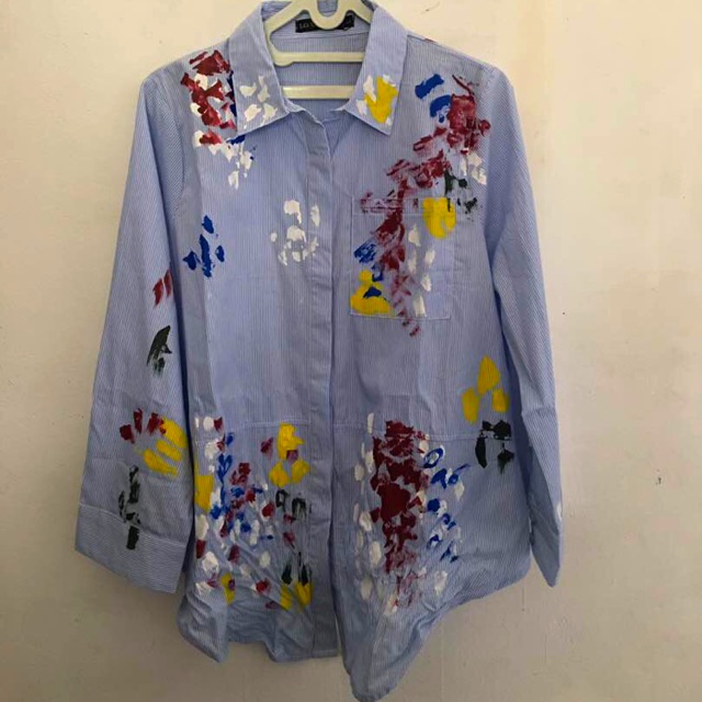 Zara Printed Poplin Shirt