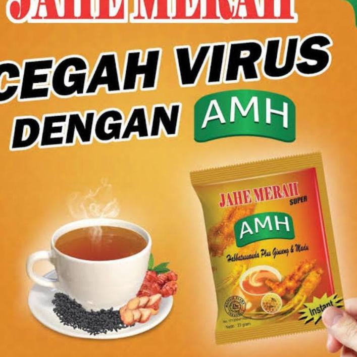 

F⚡ASH SALE Jahe Merah AMH Super Per Renceng Isi 12 Sachet