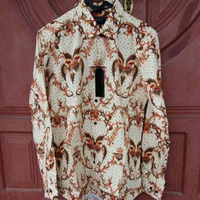 Odza Kemeja Pria Batik Lengan Panjang Modern Baju Batik Pria Slimfit