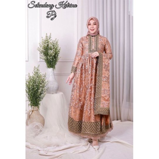 gamis selendang katrina#kebaya brokat21#