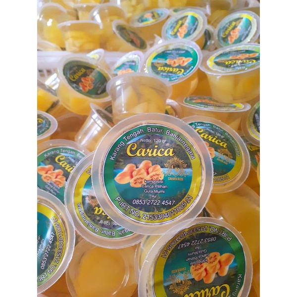 

carica/minuman carica/oleh oleh khas dieng,gula asli isi 6 cup