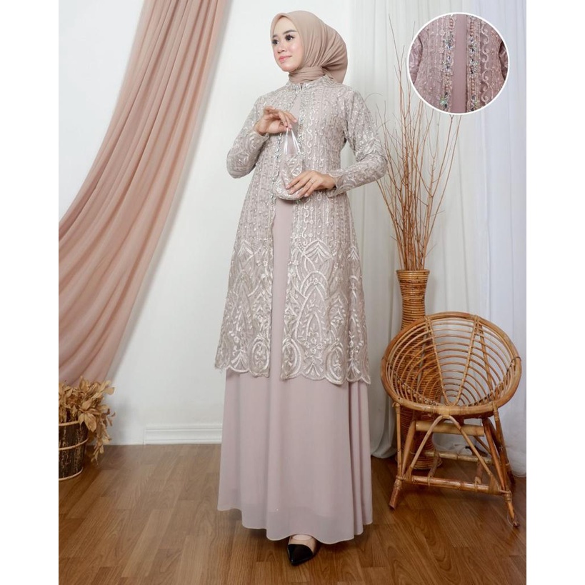 Gamis Cinderalla Terbaaru / Kebaya Modern Original Terbaru / Outfit Kekinian / Wisuda Pesta Kondangan / Fashion Muslimah