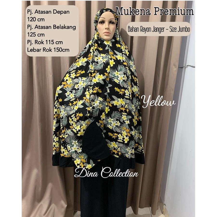 Mukena Bunga premium Rayon Janger